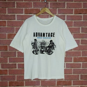 Vintage Advantage Shonan Bakusozoku Japanse anime cartoon biker T-shirt middelgroot