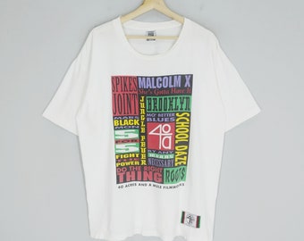 Vintage 1991-92 Malcolm X World Tour T-shirt - 40 Acres and