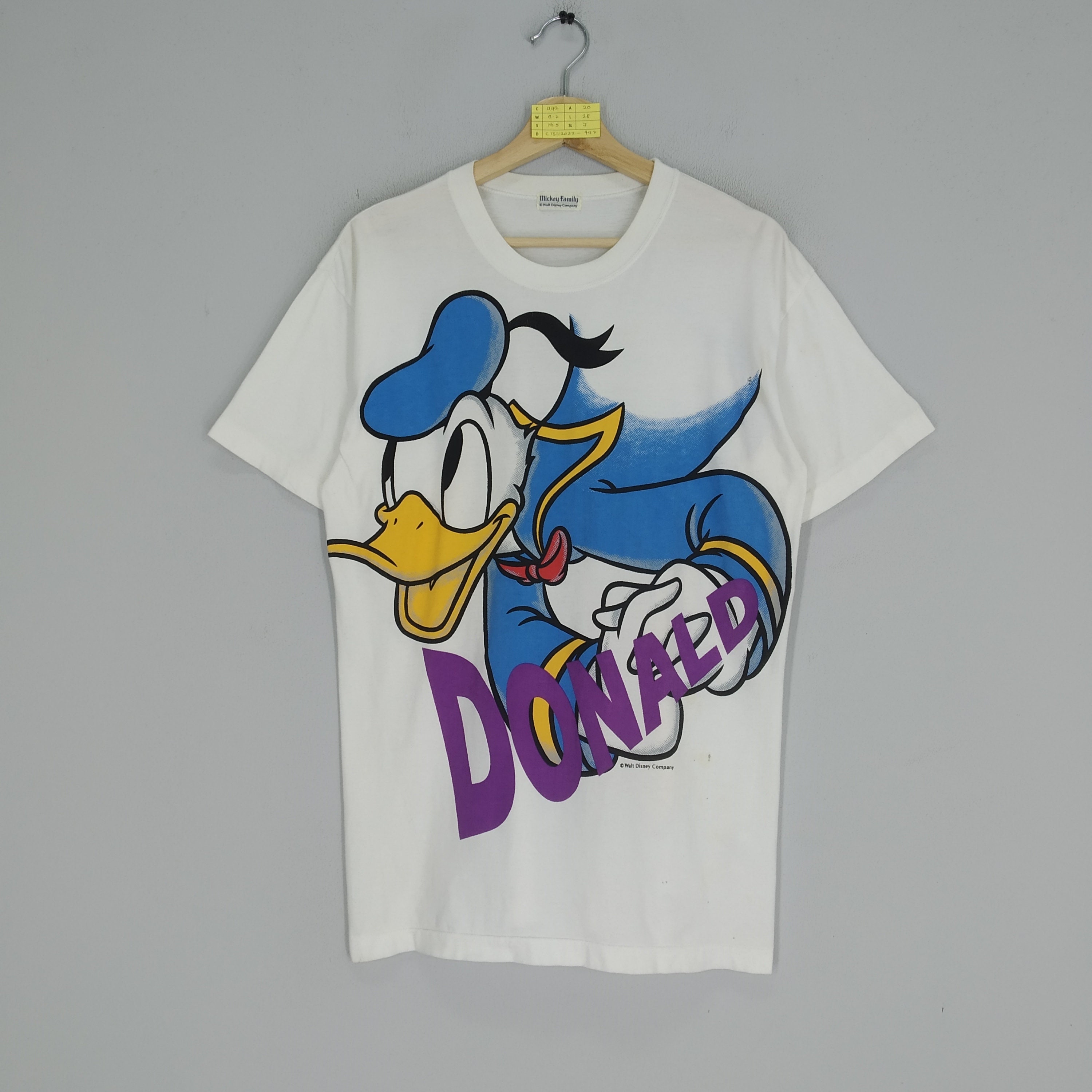 Vintage 90s Donald Duck Disney Cartoon Big Image Donald Duck