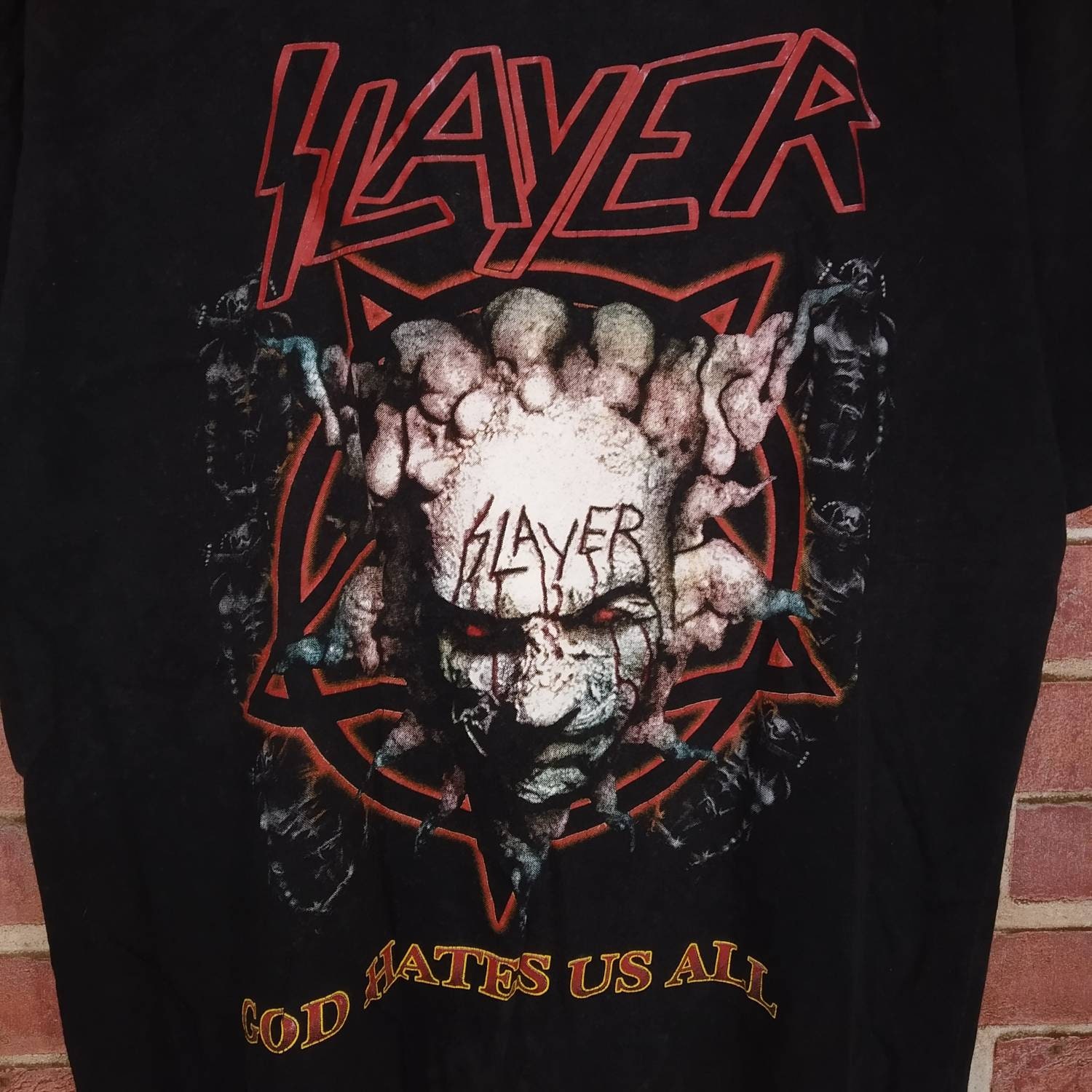 Vintage SLAYER American Thrash Metal Band Concert T-shirt - Etsy