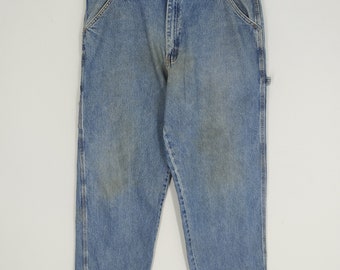 Size 39 Vintage Carpenter Utility Pants Denim Jeans Stone