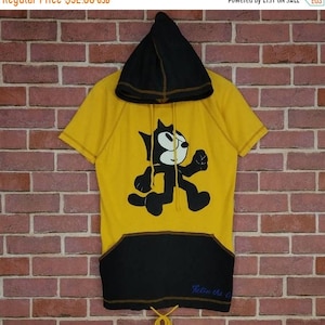 Vintage Felix The Cat Animated Cartoon Hoodie Medium Size