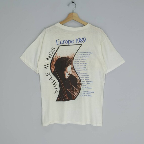 Vintage 80s 1989 Simple Minds Band Post Punk Rock Music Promo 
