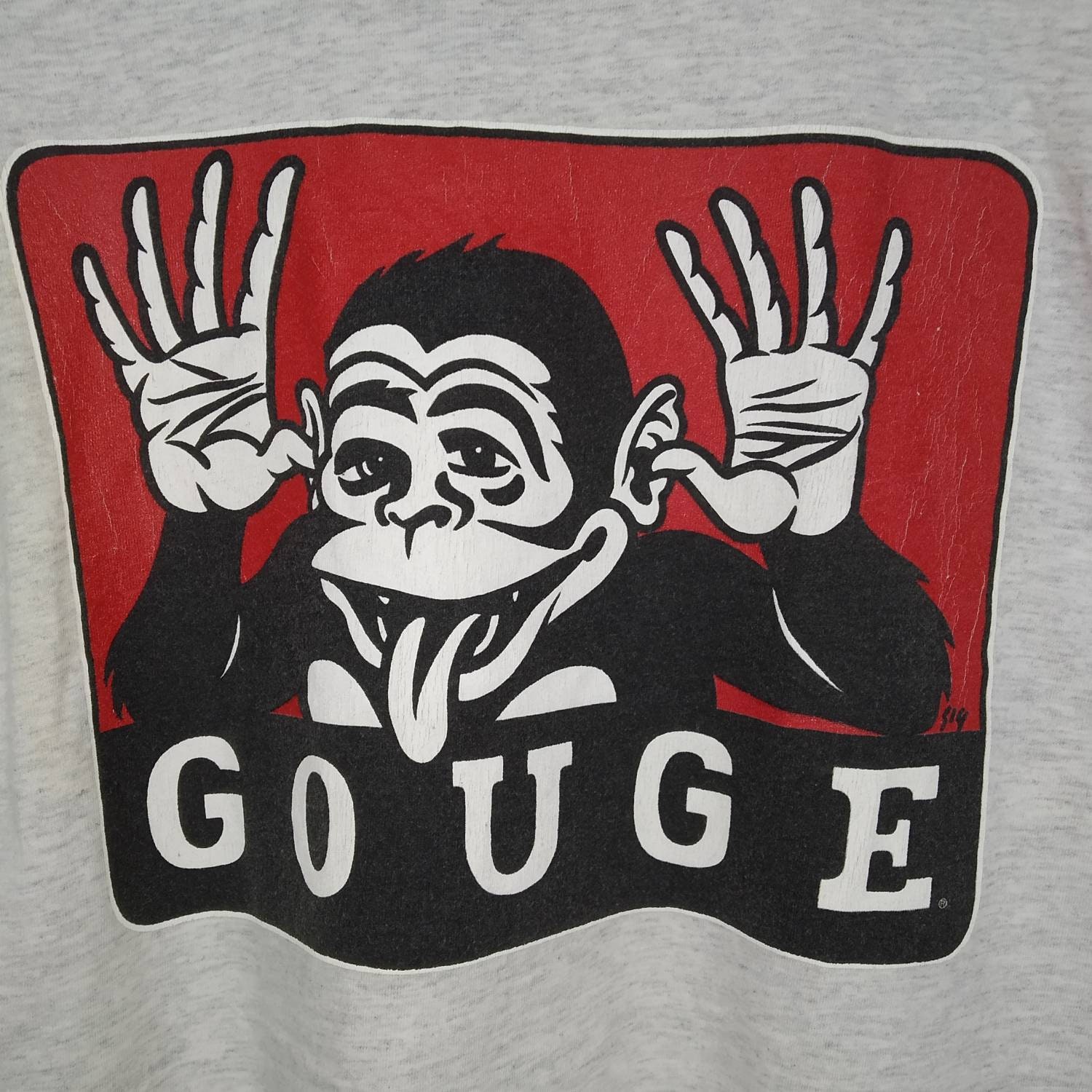 Vintage Gouge Backprint Logo Gouge USA Skateboard Skatewear Vintage Gouge Backprint Logo Gouge USA Skateboard Skatewear