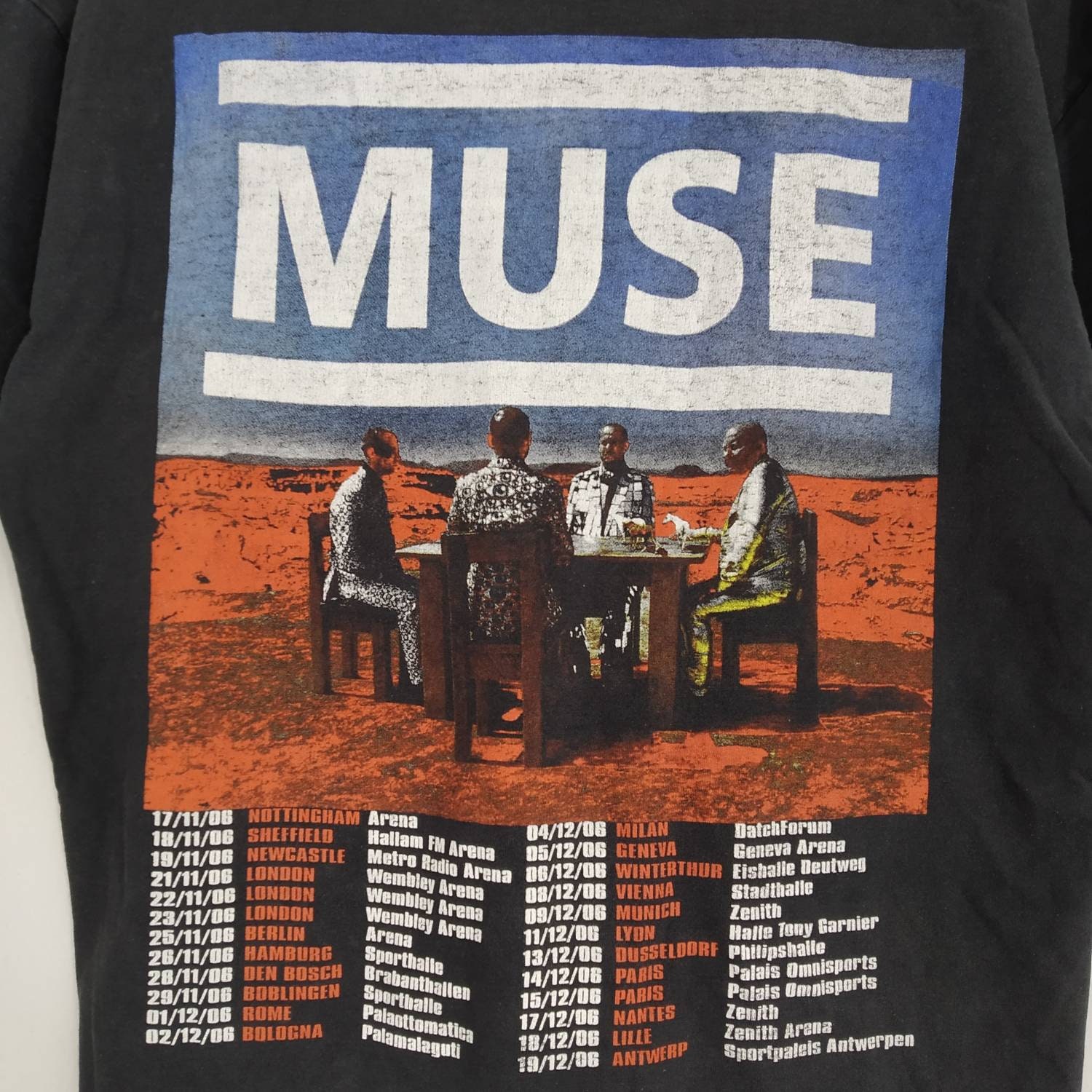Vintage 00s Muse Band Alternative Rock Music Promo Tour T-shirt
