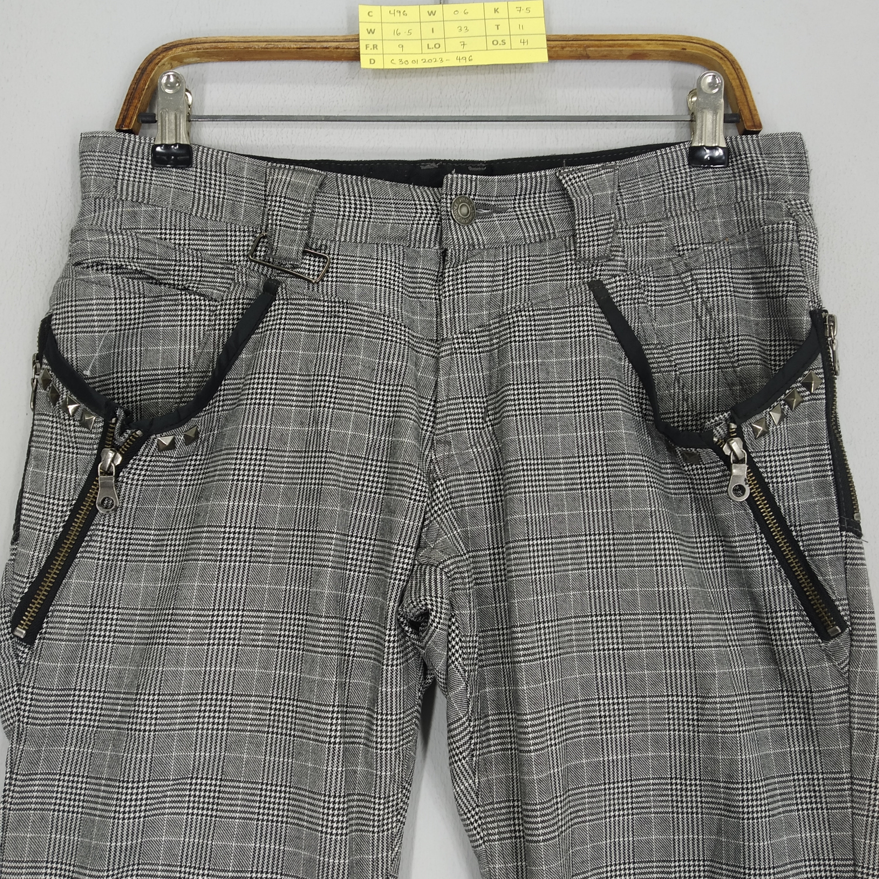 Vintage PPFM Checkered Pants Bondage Pattern Pant PPFM Japanese