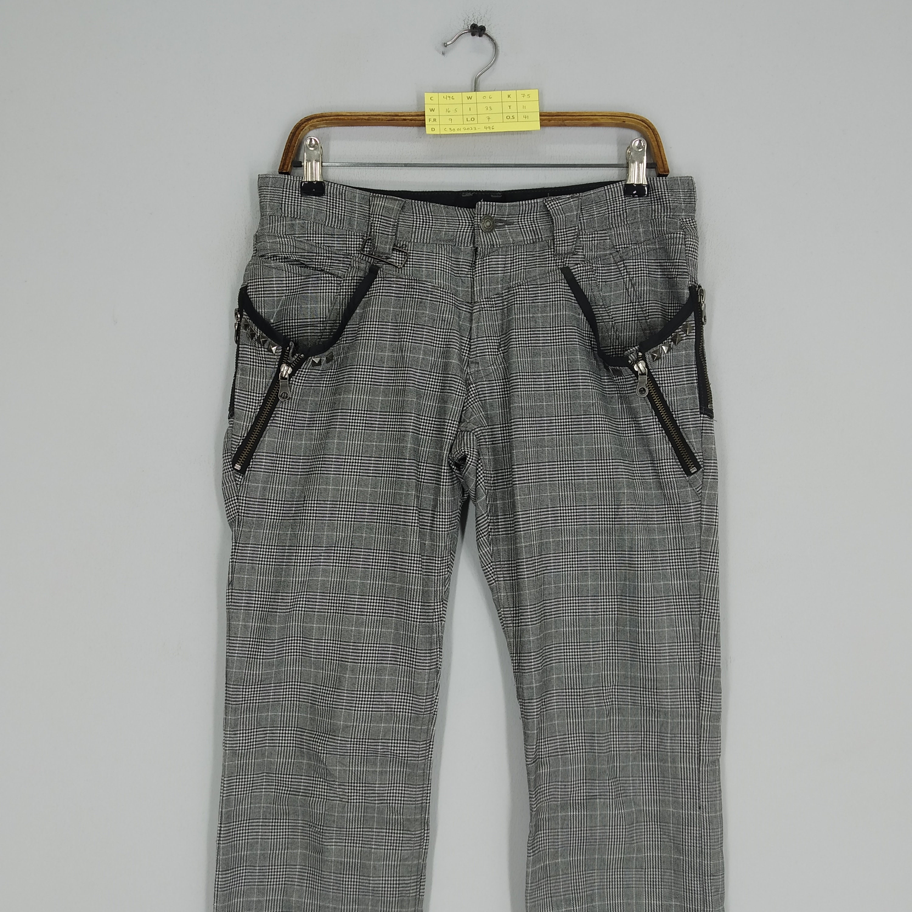 Vintage PPFM Checkered Pants Bondage Pattern Pant PPFM Japanese