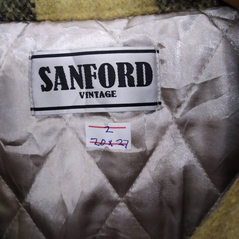 Sanford Vintage Double Pocket Workwear Style Button Down medium size Rare!