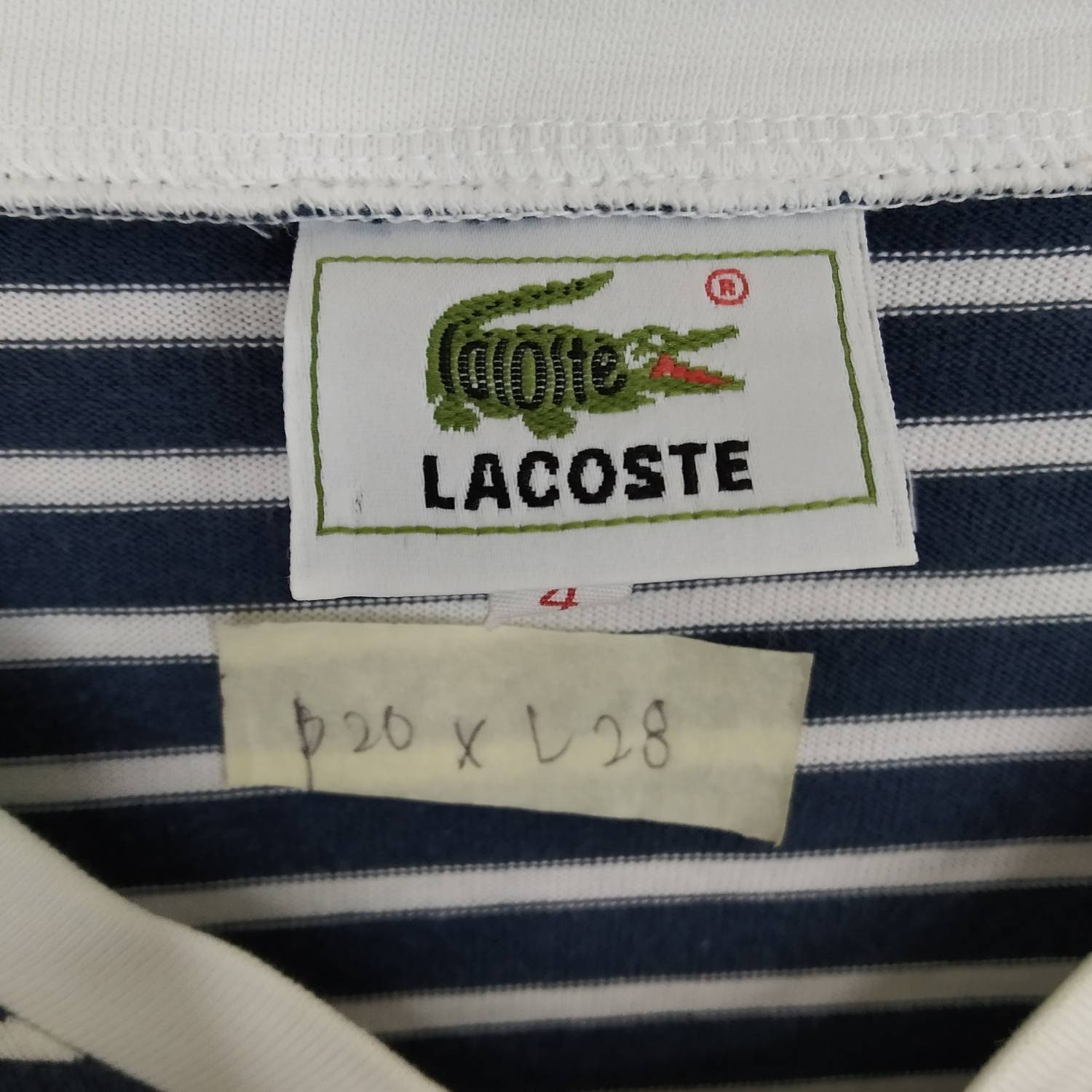 Rare Lacoste Sport Small Stripe T-shirt - Etsy