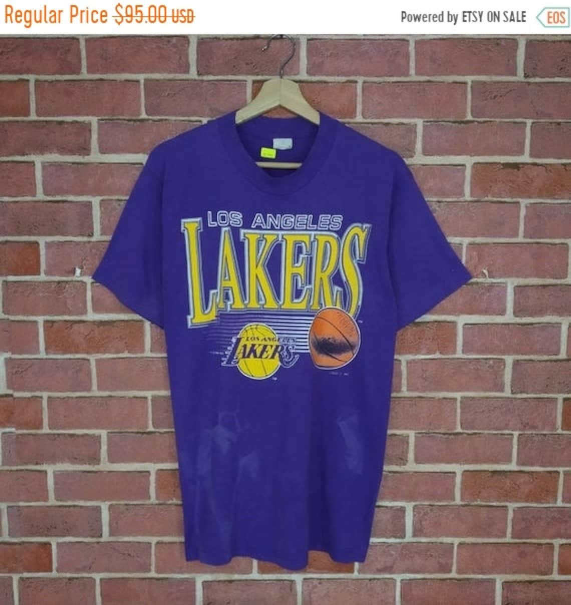 Rare Los Angeles Lakers Basketball Promo Tshirt Unisex Size Etsy