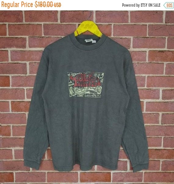 Vintage SF State College 5th Annual Folk Festival Concert Poster Music Promo T-shirt Medium size View 2