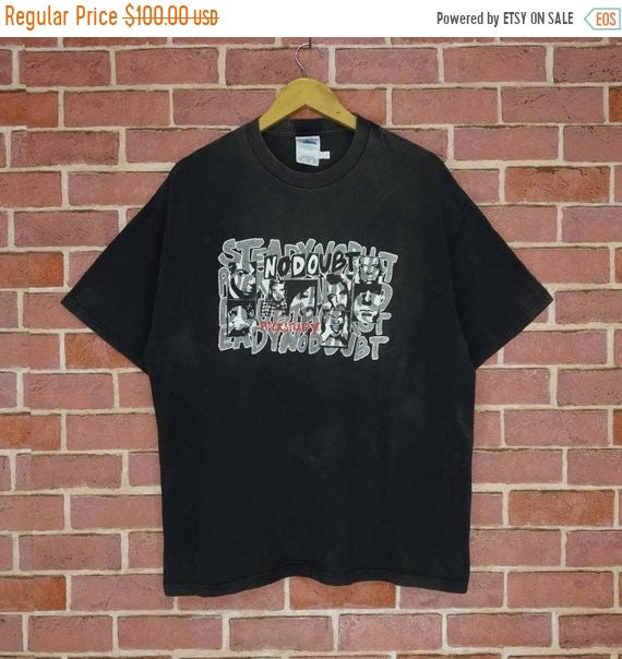 Rare!! 00's No Doubt Alternative Rock Band Punk Tour T-shirt XL