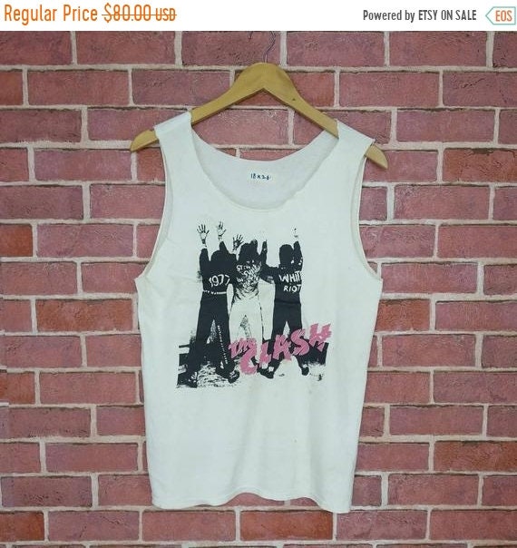 Vintage The Clash English Punk Rock Band Concert P