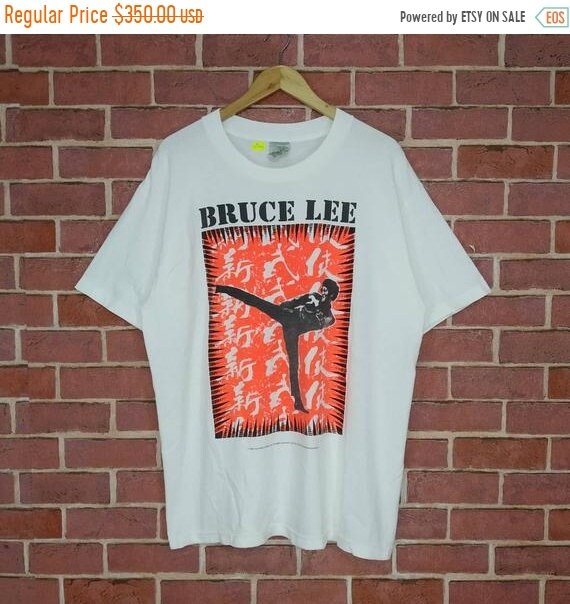 Vintage 90s Bruce Lee by Mosquitohead Big Print Ac