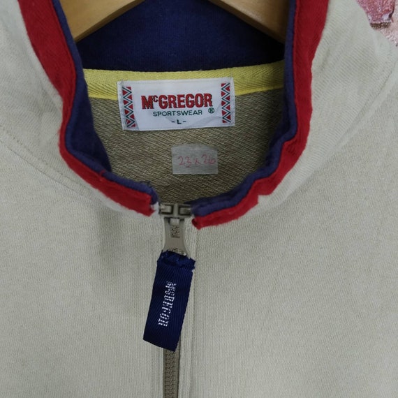 Rare!! Mcgregor Sport Half Zipper Sweatshirt Unisex Medium