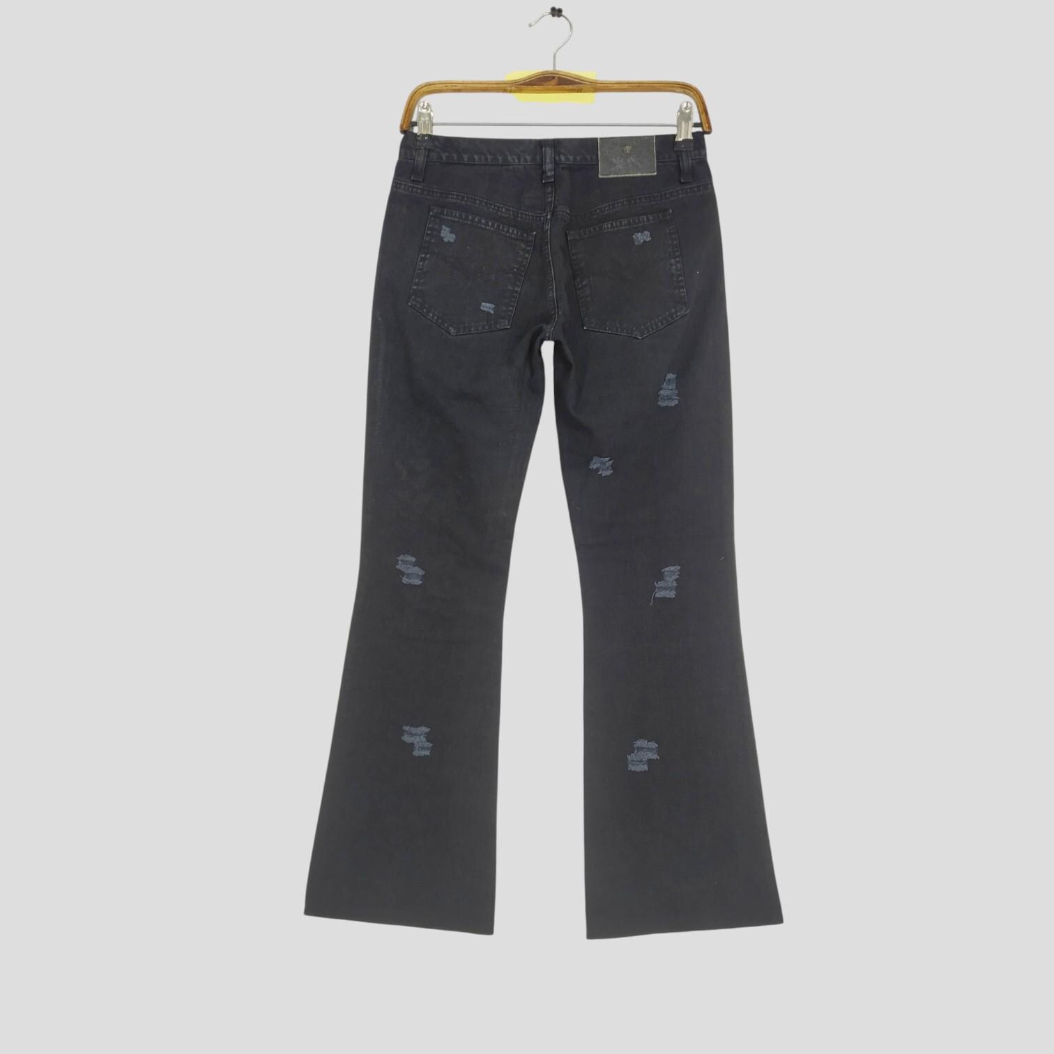 パンツ VERSACE JEANS COUTURE Bondage Pants Size 28 Versace Jeans Couture Bondage Rave Black Chains Denim Pant