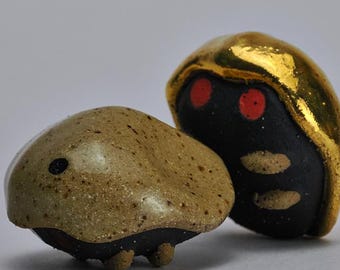 Ceramic Horseshoe Crab Worry Stone