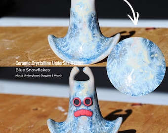Ceramic Crystalline Undersea Helmet Sculpture