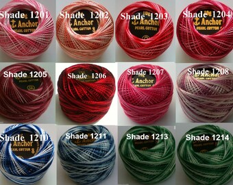 85 M Marron 10 solide ANCHOR coton perlé Crochet Boules Taille Nº 8 Thread