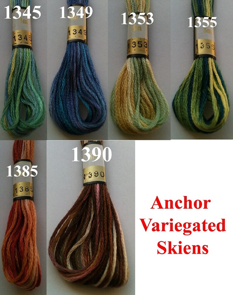 460 Anchor Variegated Floss Skiens Cross Stitch Cotton Crochet Etsy