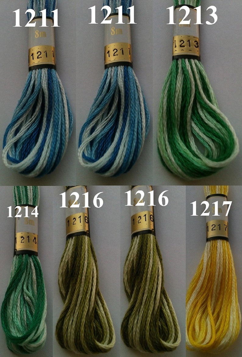 460 Anchor Variegated Floss Skiens Cross Stitch Cotton Crochet Etsy