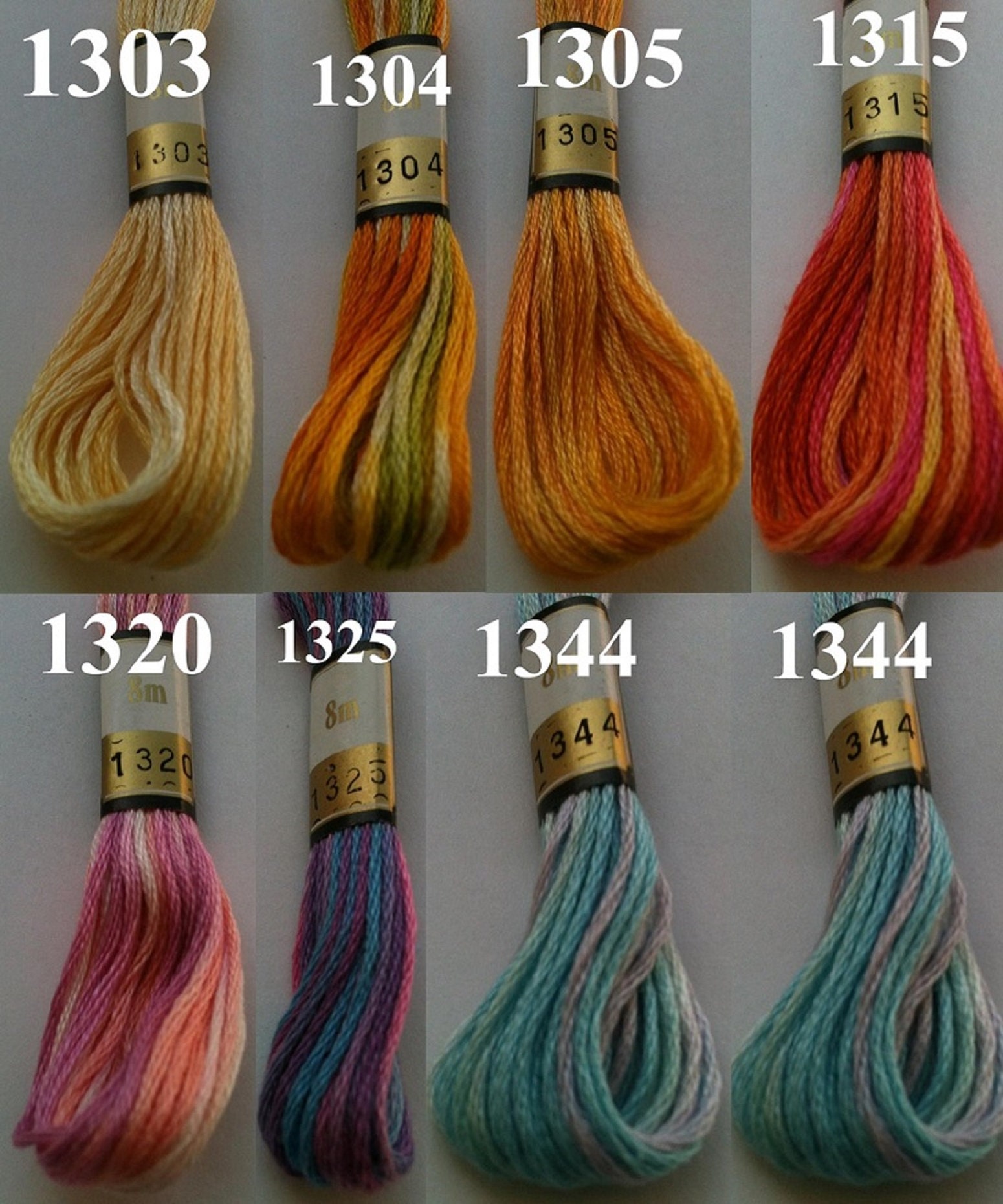 6 Anchor Variegated Floss Skiens Cross Stitch Cotton Crochet Etsy