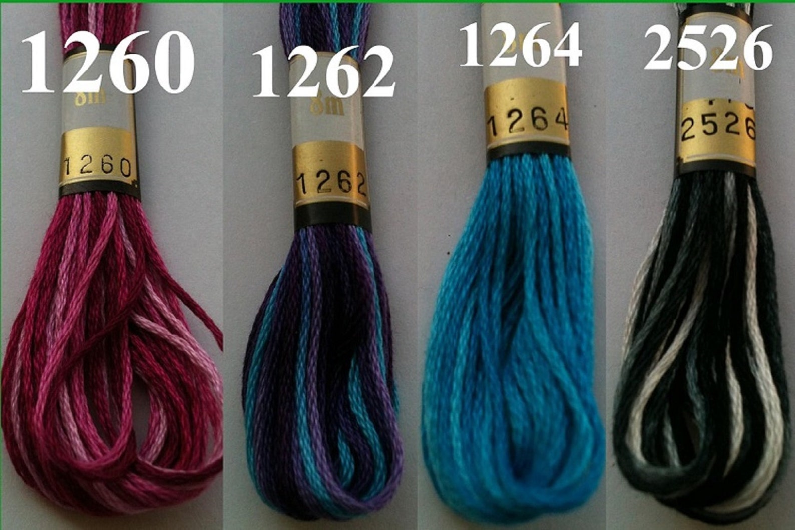 6 Anchor Variegated Floss Skiens Cross Stitch Cotton Crochet Etsy