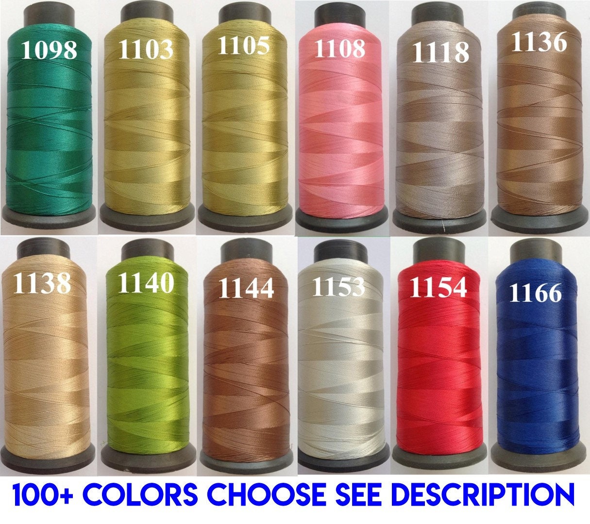 1 CRESCENT Viscose Rayon Silk Embroidery Machine Thread Cone 2500Mtr.1 Flat Pstg 