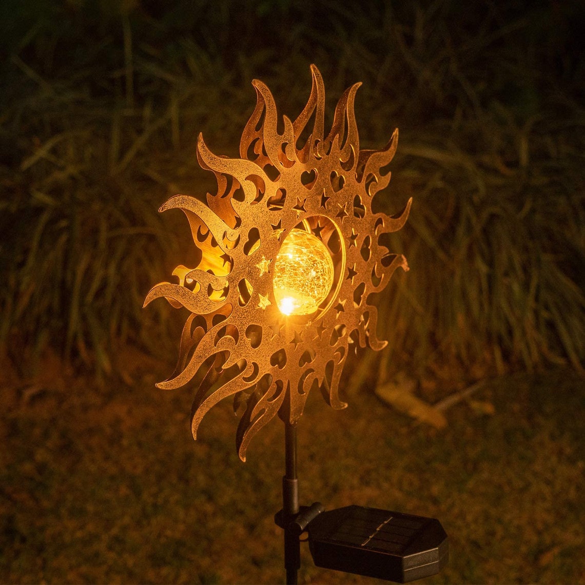 Sun Decorative Solar Lights Outdoor for Etsy