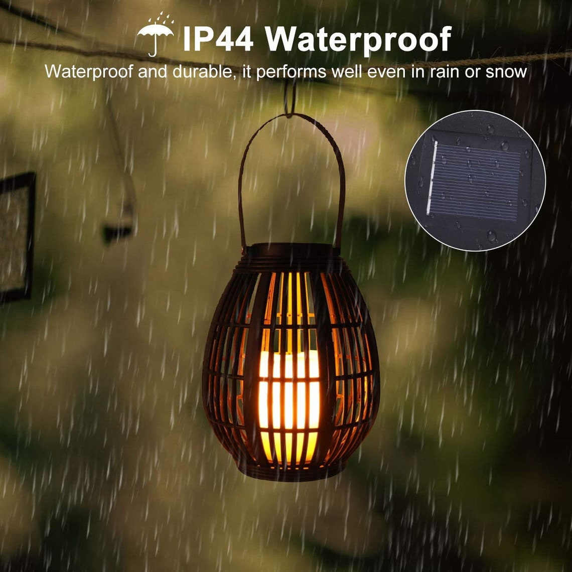 Outdoor Garden Hanging Lights Decorative Waterproof Flameless Etsy