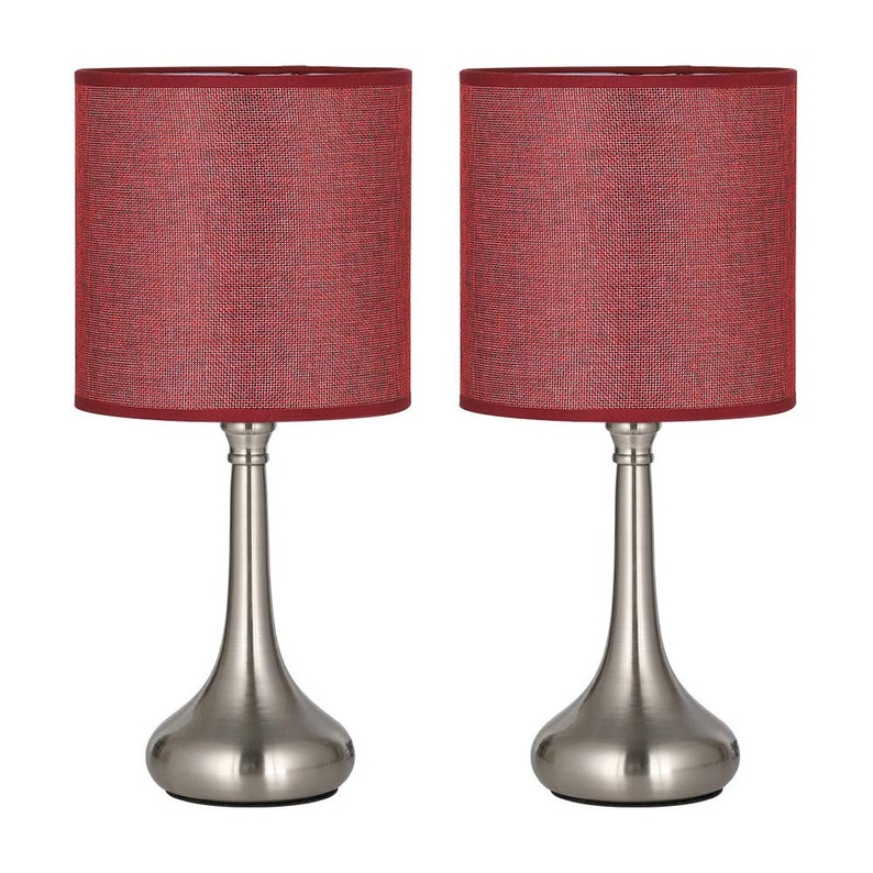 Vintage Bedside Table Lamps Set Of 2 Modern Nightstand Simple Desk For Bedroom Living Room Office