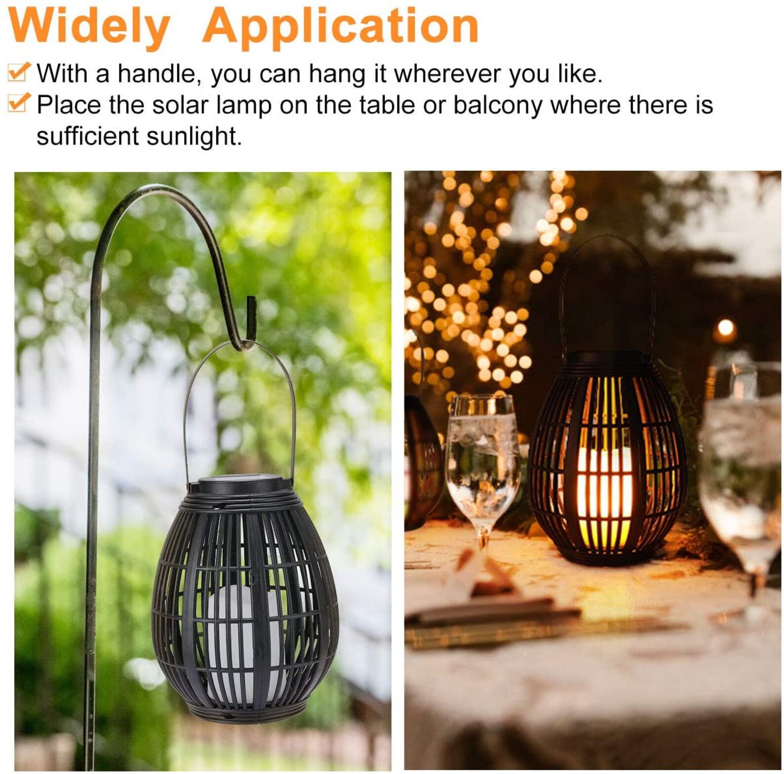 Outdoor Garden Hanging Lights Decorative Waterproof Flameless Etsy
