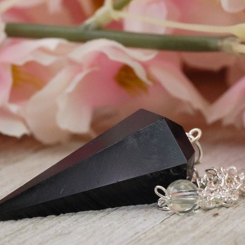 Natural Amethyst Pendulum, Small Crystal Gemstone Chakra Pendant for