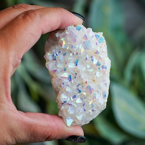 Klaster kwarcowy Angel Aura - Kryształ kwarcowy Healing Aura - Wybierz rozmiar