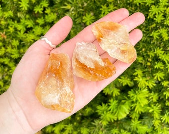 Large Raw Citrine Stone (Rough Citrine Crystal)