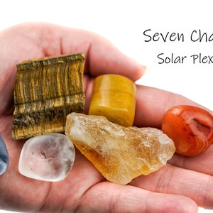 Set di cristalli per il chakra del plesso solare