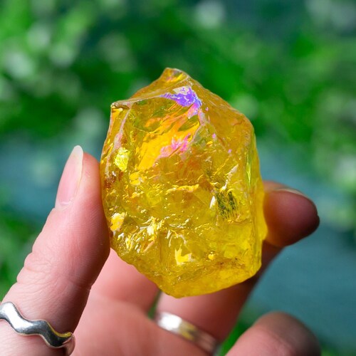 Yellow Melting Stone Quartz Crystal Obelisk Crystal Obelisk Etsy