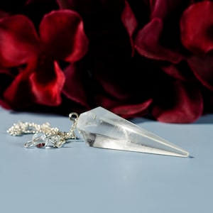 Clear Quartz Crystal Pendulum - Dowsing Healing