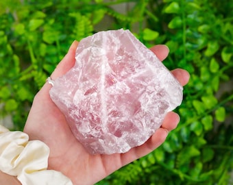 Jumbo Raw Rose Quartz Crystal