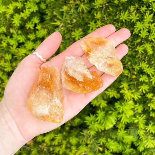 Large Raw Citrine Stone (Rough Citrine Crystal)