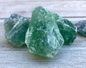 Large Raw Green fluorite Stone