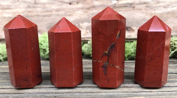 jasper Red jasper Red Jasper Point Red jasper tower crystal point Red crystal