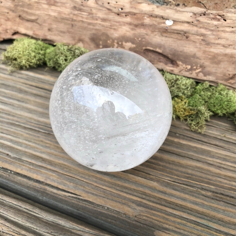 Clear Quartz Crystal Ball 60mm Etsy