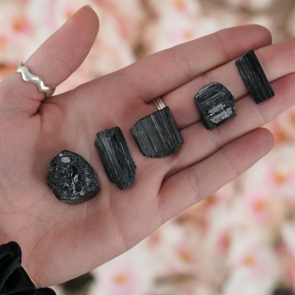 Small Raw Black Tourmaline Crystal Stone
