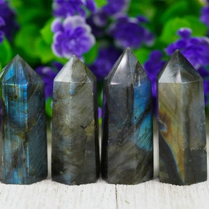 Labradorite Tower Point for Crystal Grid