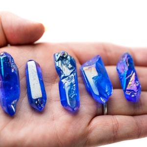 Aura Quartz Blue Crystal point