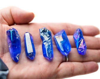 Aura Quartz Blue Crystal point