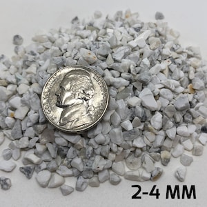 Crushed White Howlite Crystal: Art & Meditation Gravel