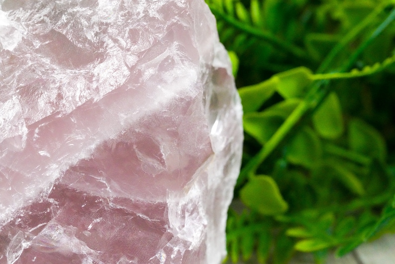 Jumbo Raw Rose Quartz Crystal image 5