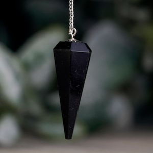 Obsidian Crystal Pendulum - Dowsing Healing